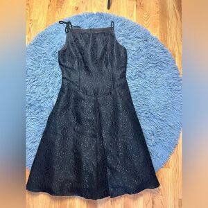 David Meister Black Cocktail Fit & Flare Dress Size 14
